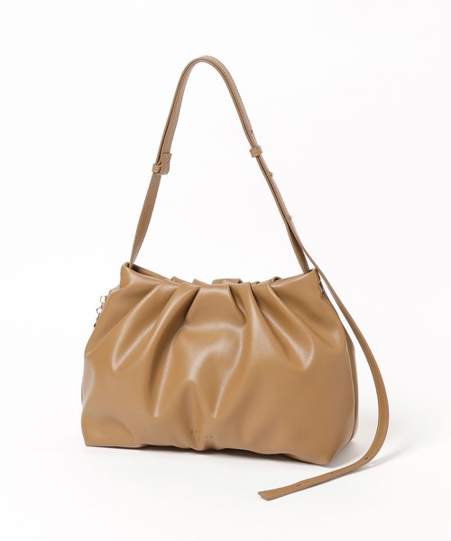 BAYFLOW（ベイフロー）の「2WAYギャザーバッグ（ハンドバッグ・レディース・キャメル/ブラック・FREE）」の13枚目の写真