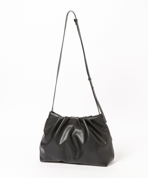 BAYFLOW（ベイフロー）の「2WAYギャザーバッグ（ハンドバッグ・レディース・キャメル/ブラック・FREE）」の14枚目の写真