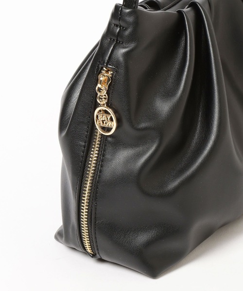 BAYFLOW（ベイフロー）の「2WAYギャザーバッグ（ハンドバッグ・レディース・キャメル/ブラック・FREE）」の21枚目の写真