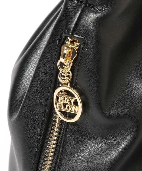 BAYFLOW（ベイフロー）の「2WAYギャザーバッグ（ハンドバッグ・レディース・キャメル/ブラック・FREE）」の22枚目の写真