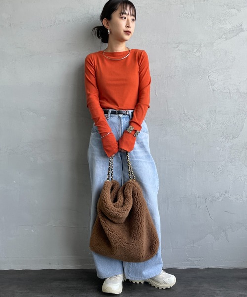 VIOLAd'ORO / ヴィオラドーロ] ELMO ムートン エコファーチェーン