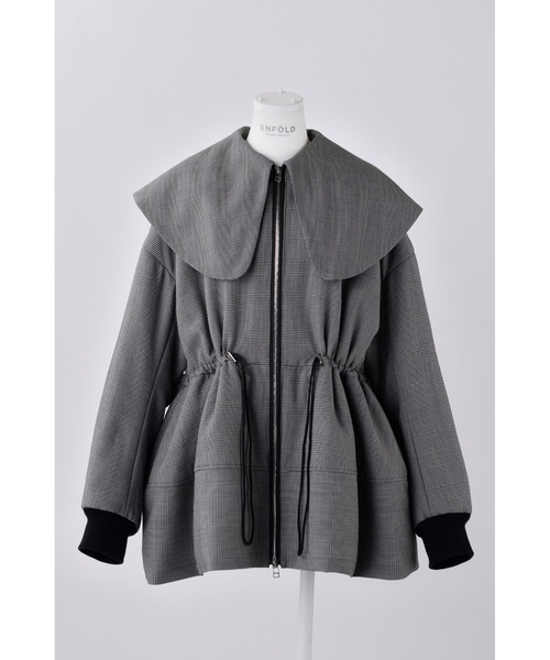 ENFOLD（エンフォルド）の「Paper Linen ノーカラーコート