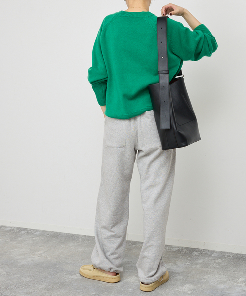 Spick & Span（スピックアンドスパン）の「2WAYロゴスウェットパンツ（スウェットパンツ・レディース・ライトグレー/アイボリー・36/38）」の10枚目の写真