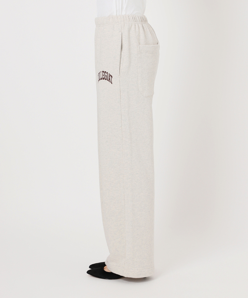 Spick & Span（スピックアンドスパン）の「2WAYロゴスウェットパンツ（スウェットパンツ・レディース・ライトグレー/アイボリー・36/38）」の22枚目の写真