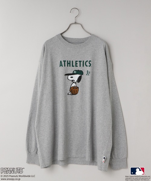 LOWRYSFARM スヌーピー SDロゴ スウェット MLB＊SNOOPYウラケ