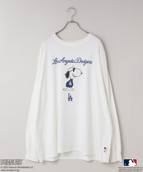 LOWRYS FARM（ローリーズファーム）の「【LFM(U)】ＭＬＢ＊ＳＮＯＯＰＹロンＴ　579332（Tシャツ/カットソー・メンズ・ネイビー/ブラウン/グレー/オフホワイト・MEDIUM/LARGE）」の2枚目の写真