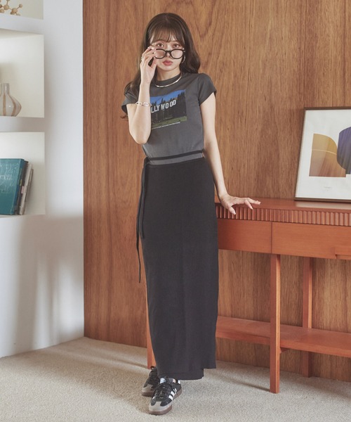 LAULEN(ローレン)の「holly wood photo print tee /ハリウッドフォトプリントT(Tシャツ/カットソー・レディース・グレー系2/グレー系1・FREE)」の11枚目の写真