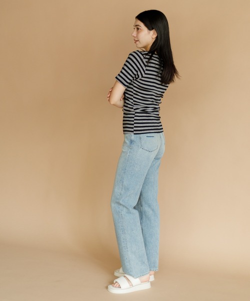 AMERICAN RAG CIE（アメリカンラグシー）の「YANUK ボーイズストレート"LEA"（デニムパンツ・レディース・サックスブルー/グレー・23/25/24）」の22枚目の写真