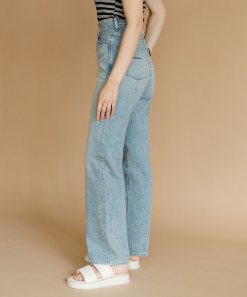 AMERICAN RAG CIE（アメリカンラグシー）の「YANUK ボーイズストレート"LEA"（デニムパンツ・レディース・サックスブルー/グレー・23/25/24）」の10枚目の写真