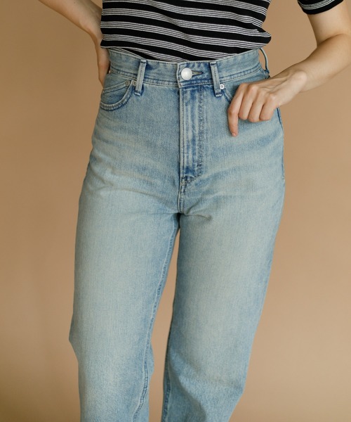 AMERICAN RAG CIE（アメリカンラグシー）の「YANUK ボーイズストレート"LEA"（デニムパンツ・レディース・サックスブルー/グレー・23/25/24）」の19枚目の写真