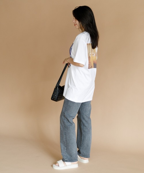 AMERICAN RAG CIE（アメリカンラグシー）の「YANUK ボーイズストレート"LEA"（デニムパンツ・レディース・サックスブルー/グレー・23/25/24）」の6枚目の写真