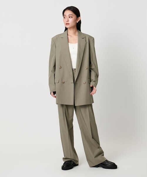 セール】＜MARW UNITED ARROWS＞タック ワイド テーパード パンツ