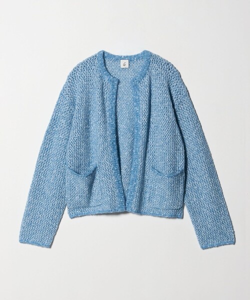 roku ニットカーディガン 6(ROKU)＞カラーシアー ニット カーディガン