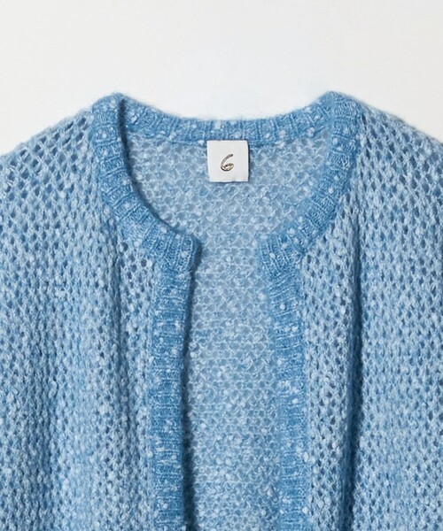 6(ROKU)＞ミックスニット カーディガン（カーディガン/ボレロ）｜6