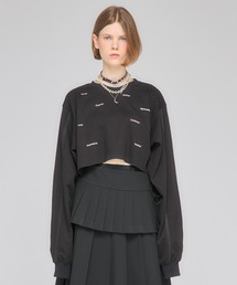 Nora Lily elle（ノラリリーエル）の「【Nora Lily】「elle」Boxy Logo Sweat Top（スウェット）」