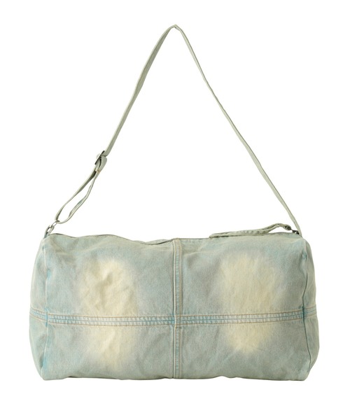 X-girl(エックスガール)の「DUFFLE BAG(ショルダーバッグ・レディース・カモフラージュ/ライトインディゴブルー・ONE SIZE)」の7枚目の写真