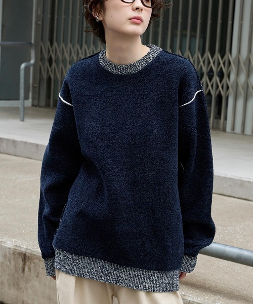 新品未使用のピッコーネのアンサンブル風ニット Pierrot アンサンブル 「静電気防止」「低身長/Sサイズ有