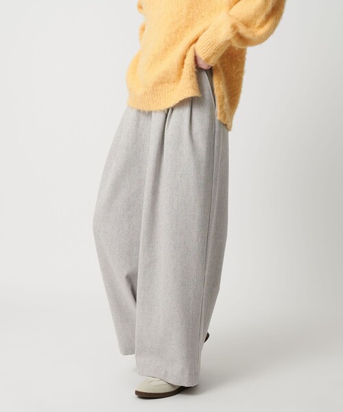 セール】＜CITEN＞ウールミックス3タックイージーワイドパンツ ライト