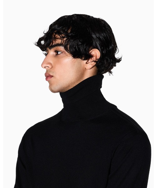 ARMANI EXCHANGE（アルマーニエクスチェンジ）の「【A|X アルマーニ エクスチェンジ】CL ウールブレンド タートルネックニットプルオーバー（ニット/セーター・メンズ・ブラック/チャコールグレー・LARGE/MEDIUM/SMALL/X-LARGE/X-SMALL）」の7枚目の写真