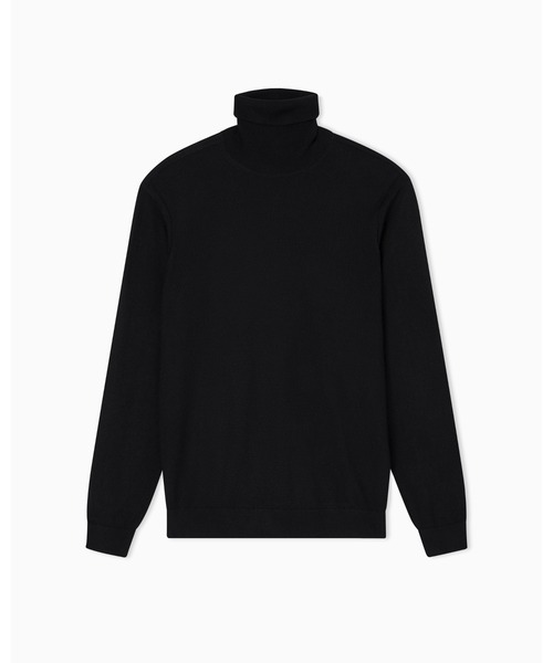 ARMANI EXCHANGE（アルマーニエクスチェンジ）の「【A|X アルマーニ エクスチェンジ】CL ウールブレンド タートルネックニットプルオーバー（ニット/セーター・メンズ・ブラック/チャコールグレー・LARGE/MEDIUM/SMALL/X-LARGE/X-SMALL）」の4枚目の写真