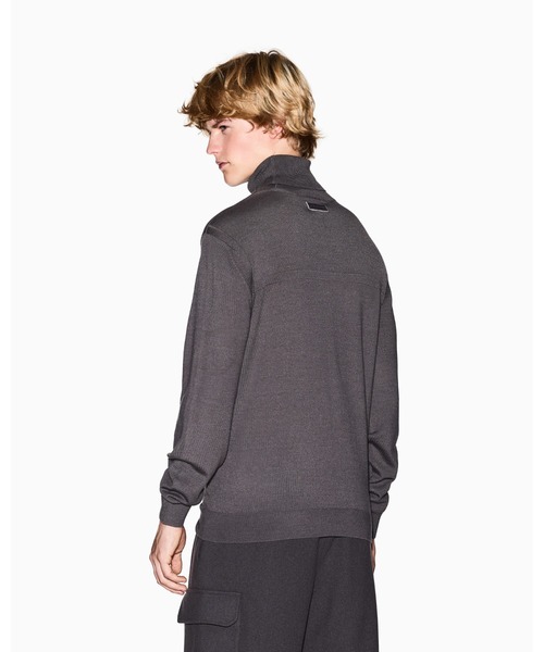 ARMANI EXCHANGE（アルマーニエクスチェンジ）の「【A|X アルマーニ エクスチェンジ】CL ウールブレンド タートルネックニットプルオーバー（ニット/セーター・メンズ・ブラック/チャコールグレー・LARGE/MEDIUM/SMALL/X-LARGE/X-SMALL）」の6枚目の写真