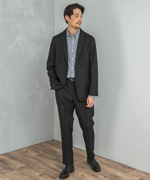 URBAN RESEARCH DOORS（アーバンリサーチドアーズ）の「LIFE STYLE TAILOR　ウールライクツイルコンフォータブルパンツ（スーツパンツ・メンズ・ネイビー/ブラウン系その他/グレー系その他・LARGE/SMALL/MEDIUM/X-LARGE）」の7枚目の写真