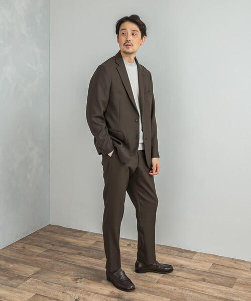 URBAN RESEARCH DOORS（アーバンリサーチドアーズ）の「LIFE STYLE TAILOR　ウールライクツイルコンフォータブルパンツ（スーツパンツ・メンズ・ネイビー/ブラウン系その他/グレー系その他・LARGE/SMALL/MEDIUM/X-LARGE）」の20枚目の写真