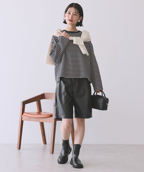 medium ミディアム　フェイクレザーハーフパンツ セール】フェイクレザーハーフパンツ（その他パンツ）｜AMERICAN