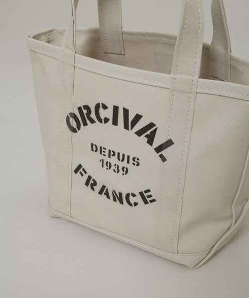 ORCIVAL(オーシバル)の「ORCIVAL/PRINT TOTE BAG SMALL(トートバッグ・レディース・チャコール/ベージュ・FREE)」の7枚目の写真