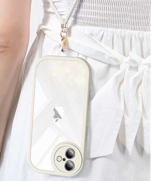 LUGG NAGG(ラグナグ)の「【LUGG NAGG】耐衝撃吸収クリアiphoneケース(ストラップ付き)(スマホケース/カバー・メンズ・ブラック/ホワイト/ピンク/パープル・iPhone 15/iPhone 15 Pro/iPhone 16/iPhone 16 Pro)」の2枚目の写真
