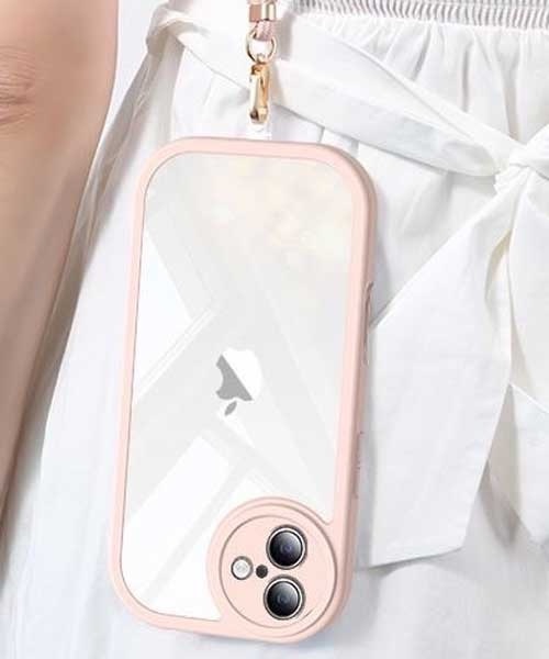 LUGG NAGG(ラグナグ)の「【LUGG NAGG】耐衝撃吸収クリアiphoneケース(ストラップ付き)(スマホケース/カバー・メンズ・ブラック/ホワイト/ピンク/パープル・iPhone 15/iPhone 15 Pro/iPhone 16/iPhone 16 Pro)」の4枚目の写真