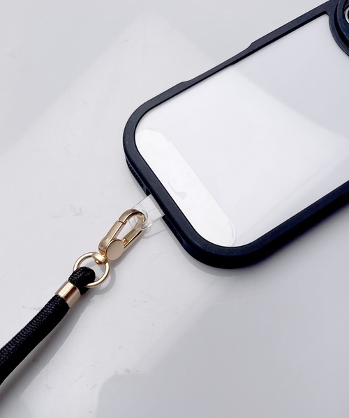 LUGG NAGG(ラグナグ)の「【LUGG NAGG】耐衝撃吸収クリアiphoneケース(ストラップ付き)(スマホケース/カバー・メンズ・ブラック/ホワイト/ピンク/パープル・iPhone 15/iPhone 15 Pro/iPhone 16/iPhone 16 Pro)」の20枚目の写真