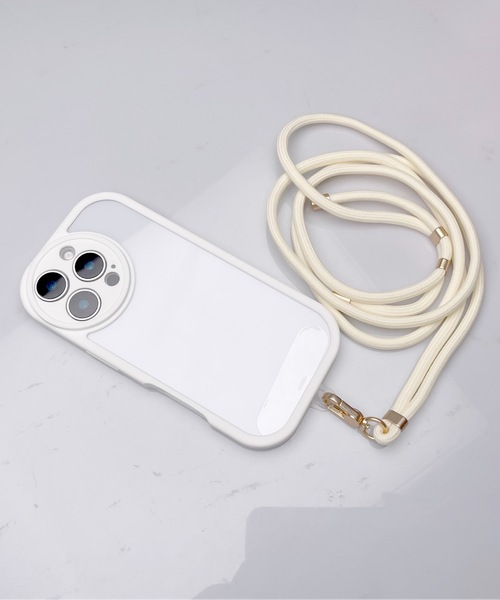 LUGG NAGG(ラグナグ)の「【LUGG NAGG】耐衝撃吸収クリアiphoneケース(ストラップ付き)(スマホケース/カバー・メンズ・ブラック/ホワイト/ピンク/パープル・iPhone 15/iPhone 15 Pro/iPhone 16/iPhone 16 Pro)」の22枚目の写真