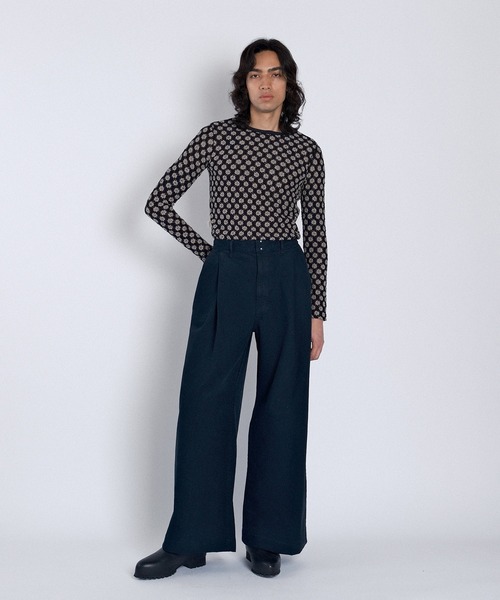 TANAKA(タナカ)の「HAKAMA JEAN TROUSERS(デニムパンツ・メンズ・ブラック・30/28)」の4枚目の写真