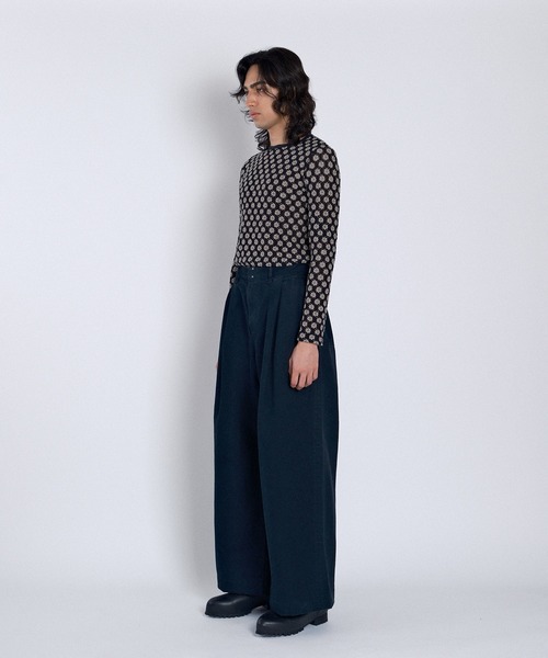 TANAKA(タナカ)の「HAKAMA JEAN TROUSERS(デニムパンツ・メンズ・ブラック・30/28)」の2枚目の写真