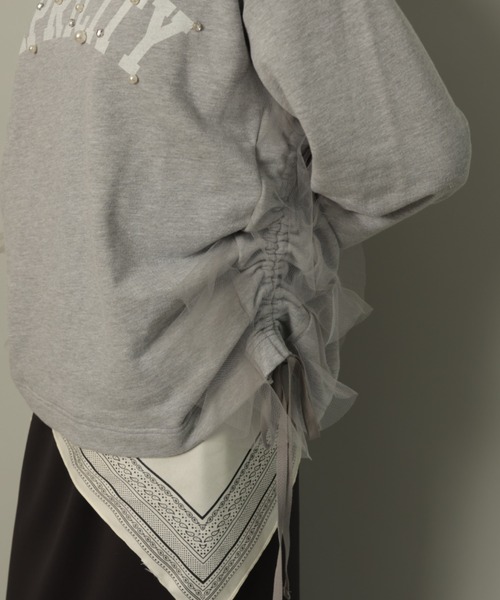 CADUNE（カデュネ）の「サイドチュールロゴスウェット（Tシャツ