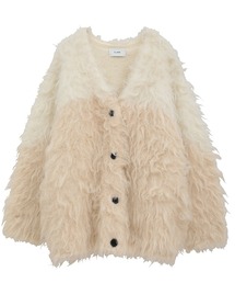 CLANE カーディガン サイズ1 アイボリー CLANE カーディガン サイズ1 アイボリー W FACE RIB KNIT