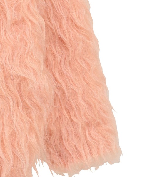 CLANE(クラネ)の「【CLANE/クラネ】BI COLOR SHAGGY KNIT CARDIGAN/バイカラーシャギーニットカーディガン/秋服(カーディガン/ボレロ・レディース・アイボリー/ピンク/マルチ・1)」の14枚目の写真