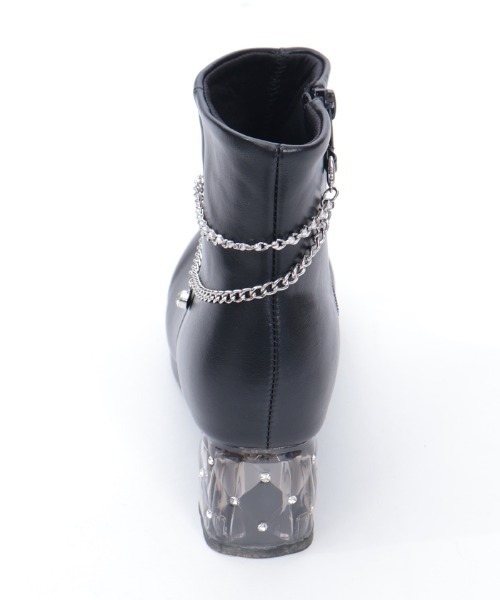 axes femme（アクシーズファム）の「アンクレット風デザインブーツ（ブーツ・レディース・ブラック・MEDIUM/LARGE）」の3枚目の写真