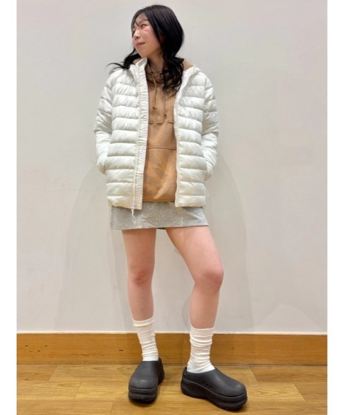 GAP（ギャップ）の「フード付き パファージャケット（ダウンジャケット/コート・メンズ・ブラック/ホワイト・M/L/S/XS/XL）」の6枚目の写真