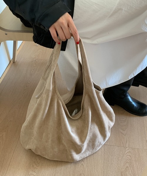 Ritzy(リッツィー)の「インナーバック付き スエード トートバッグ(トートバッグ・レディース・サックスブルー/モカ/ベージュ・FREE)」の14枚目の写真