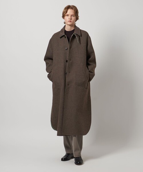 LOEFF＞ガンクラブチェック リバーシブル コート（その他アウター