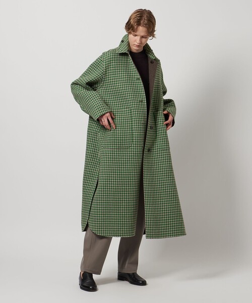LOEFF＞ガンクラブチェック リバーシブル コート（その他アウター