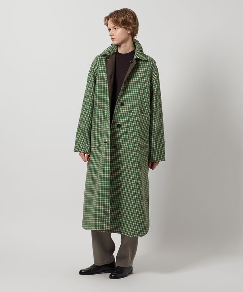 LOEFF＞ガンクラブチェック リバーシブル コート（その他アウター