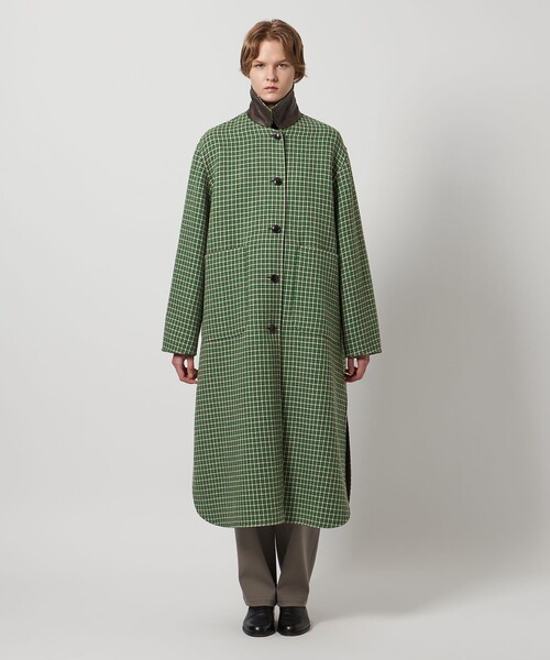 LOEFF＞ガンクラブチェック リバーシブル コート（その他アウター