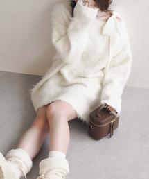 31 Sons de mode | 2025秋冬新作 肩リボン ふわもこ ニット(ニット/セーター)