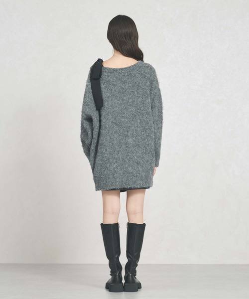 31 Sons de mode(トランテアン ソン ドゥ モード)の「2025秋冬新作 肩リボン ふわもこ ニット(ニット/セーター・レディース・グレー/ピンク/アイボリー・フリ-)」の16枚目の写真