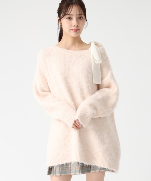31 Sons de mode(トランテアン ソン ドゥ モード)の「2025秋冬新作 肩リボン ふわもこ ニット(ニット/セーター・レディース・グレー/ピンク/アイボリー・フリ-)」の22枚目の写真