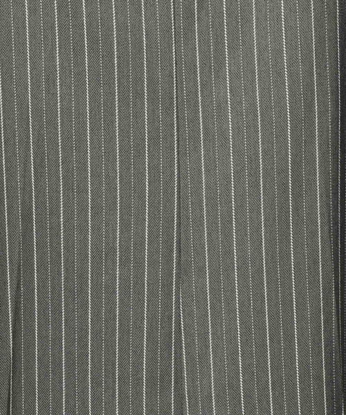 BAYFLOW（ベイフロー）の「[丈の長さ調節可能]ストライプサロペット（サロペット/オーバーオール・レディース・チャコール/ブラウン・FREE）」の11枚目の写真