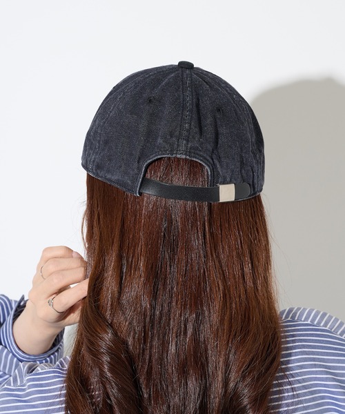 schott（ショット）の「【SCHOTT】ショット DENIM CAP デニムキャップ　ヴィンテージブリーチ加工　刺繍ロゴ SC150（キャップ・メンズ・ブラック/ブルー・FREE）」の13枚目の写真